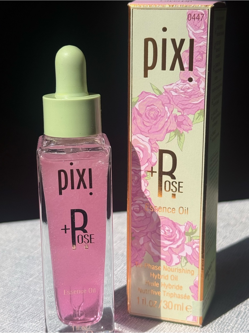 Pixi +Rose Essence Oil LayerUp Tri-Phase Nourishing Hybrid Oil 1 oz 30ml New